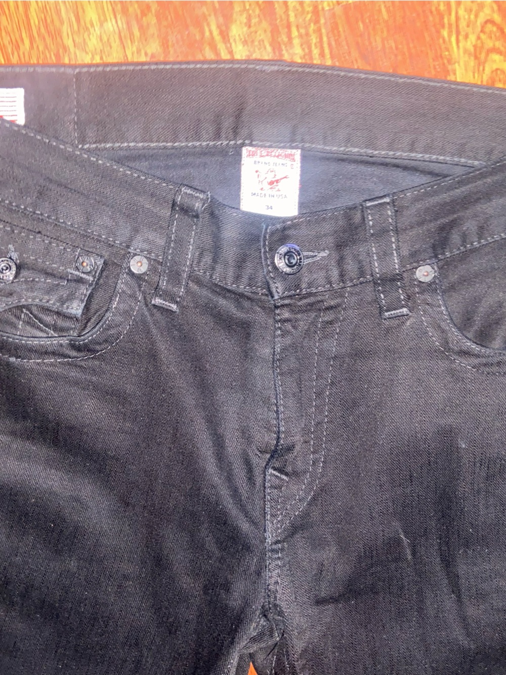 Men’s true religion Ricky Straight Jean size 34 - Picture 9 of 9